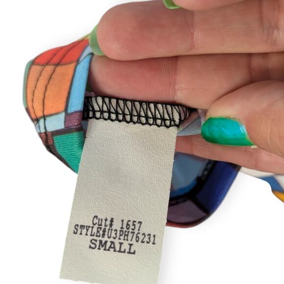 Todd Oldham 90s Rubik's Cube Print Skirt
~ Deadstock New with tags - Picture 8 of 8